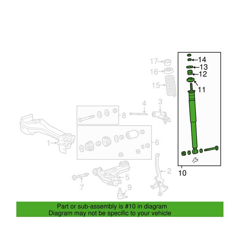 Mercedes Shock Absorber - Front 1703200530